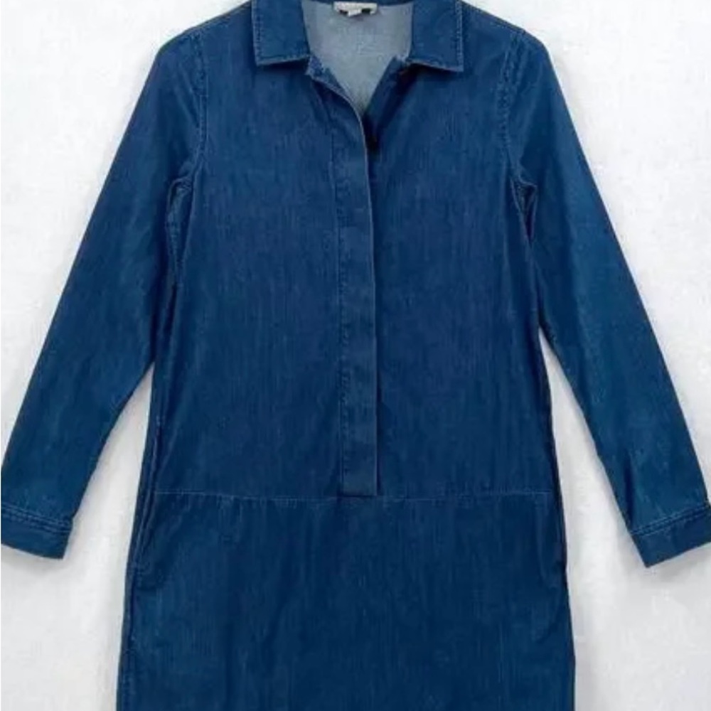 Cos Denim Blue Long Sleeve Dress - Picture 2 of 3